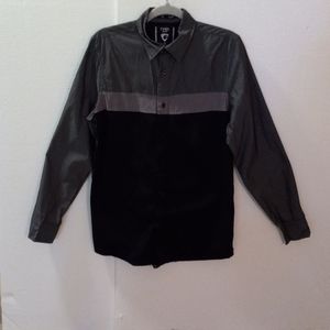 Fried Denim Men button down T- Shirt Size M